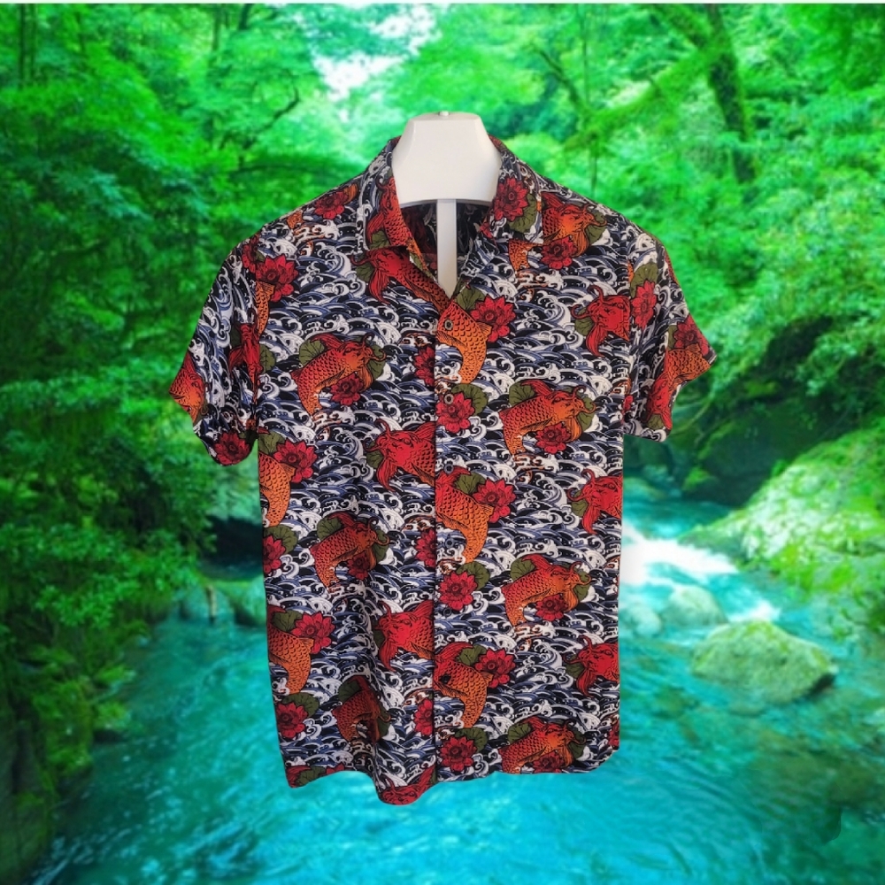 Koi Fish Button-down Shirt